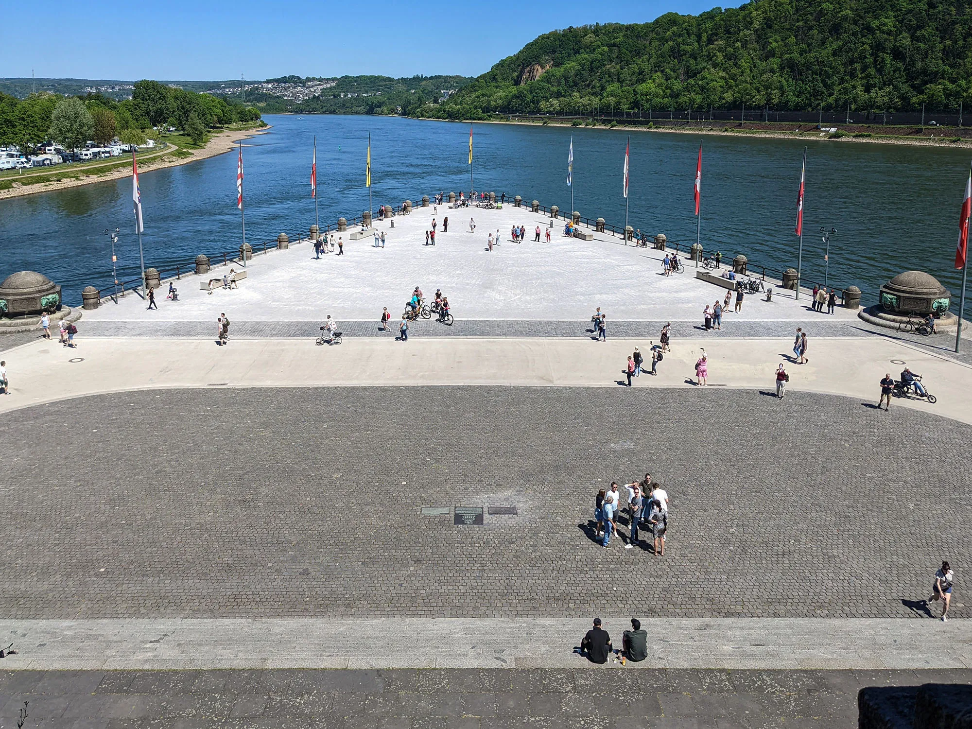 Zusammenfluss von Mosel und Rhein