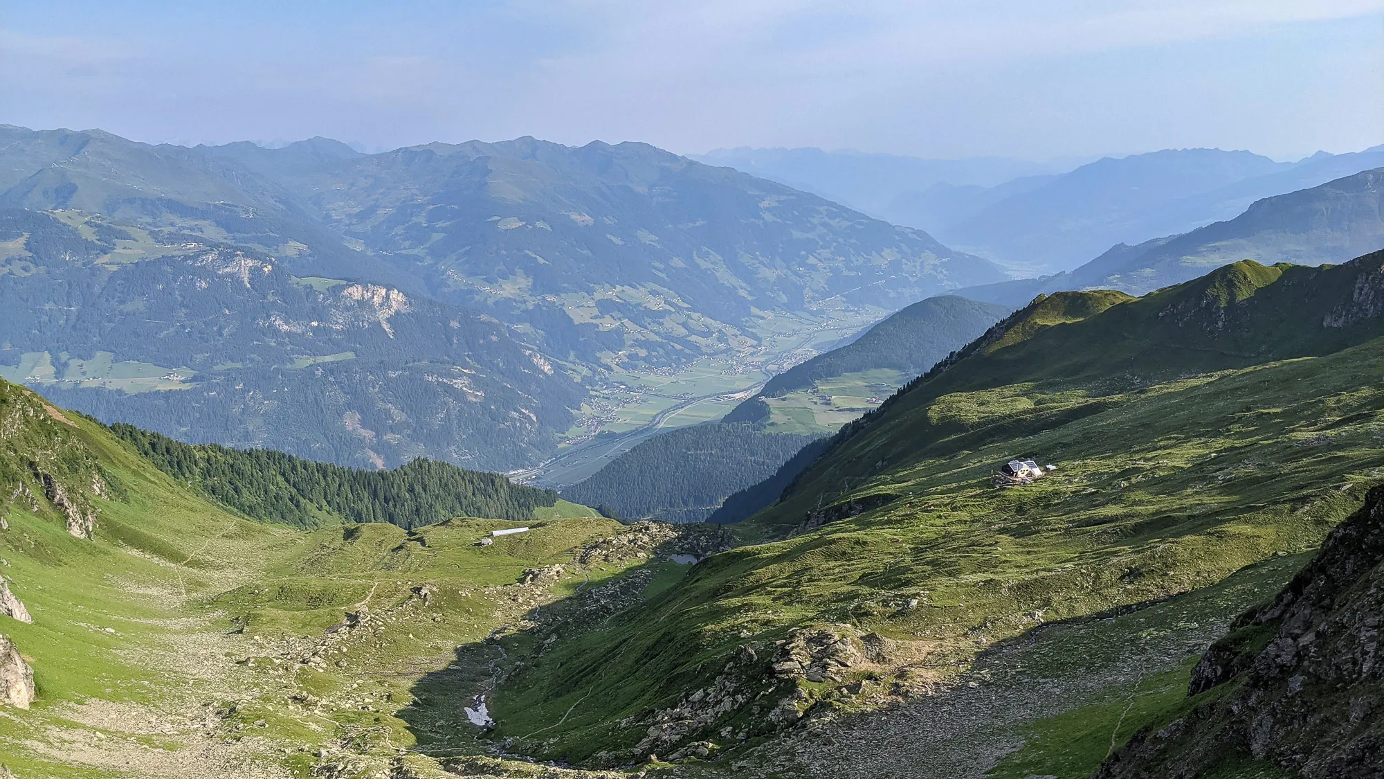 Blick zurück zur Edelhütte