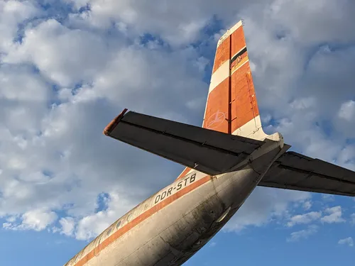 Heck eines alten Flugzeugs