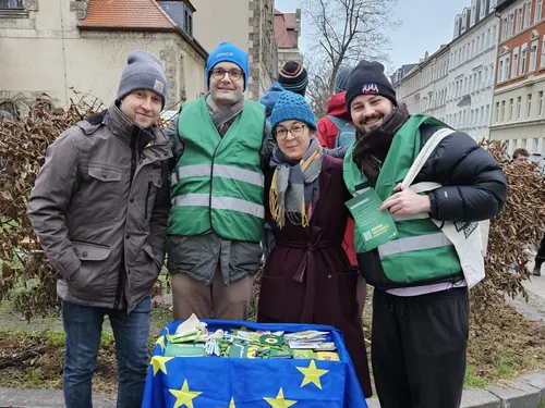 Infostand an der Philippuskirche