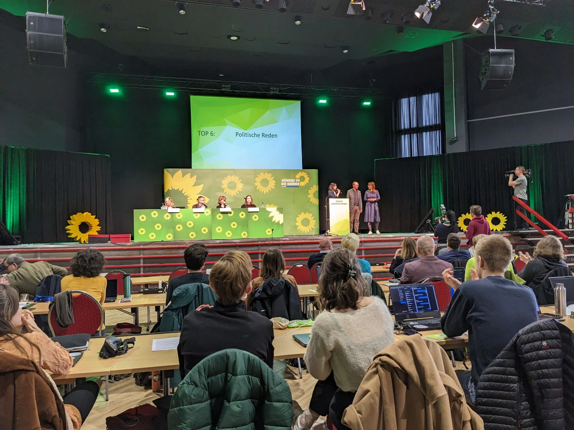 Szene bei der Landesdelegiertenkonferenz