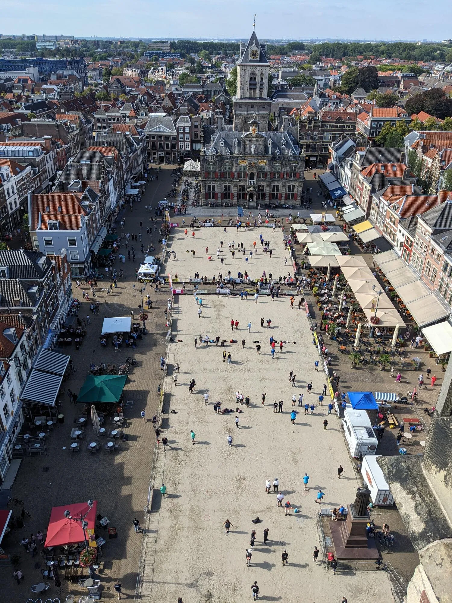 Marktplatz vom Kirchturm aus