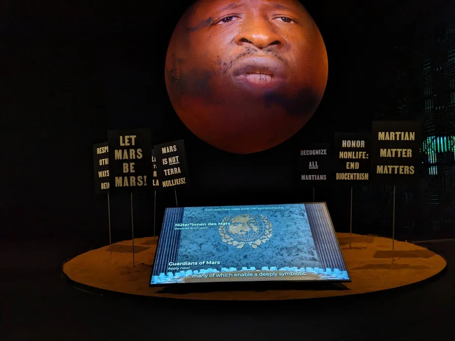 Ausstellungsraum zum Mars