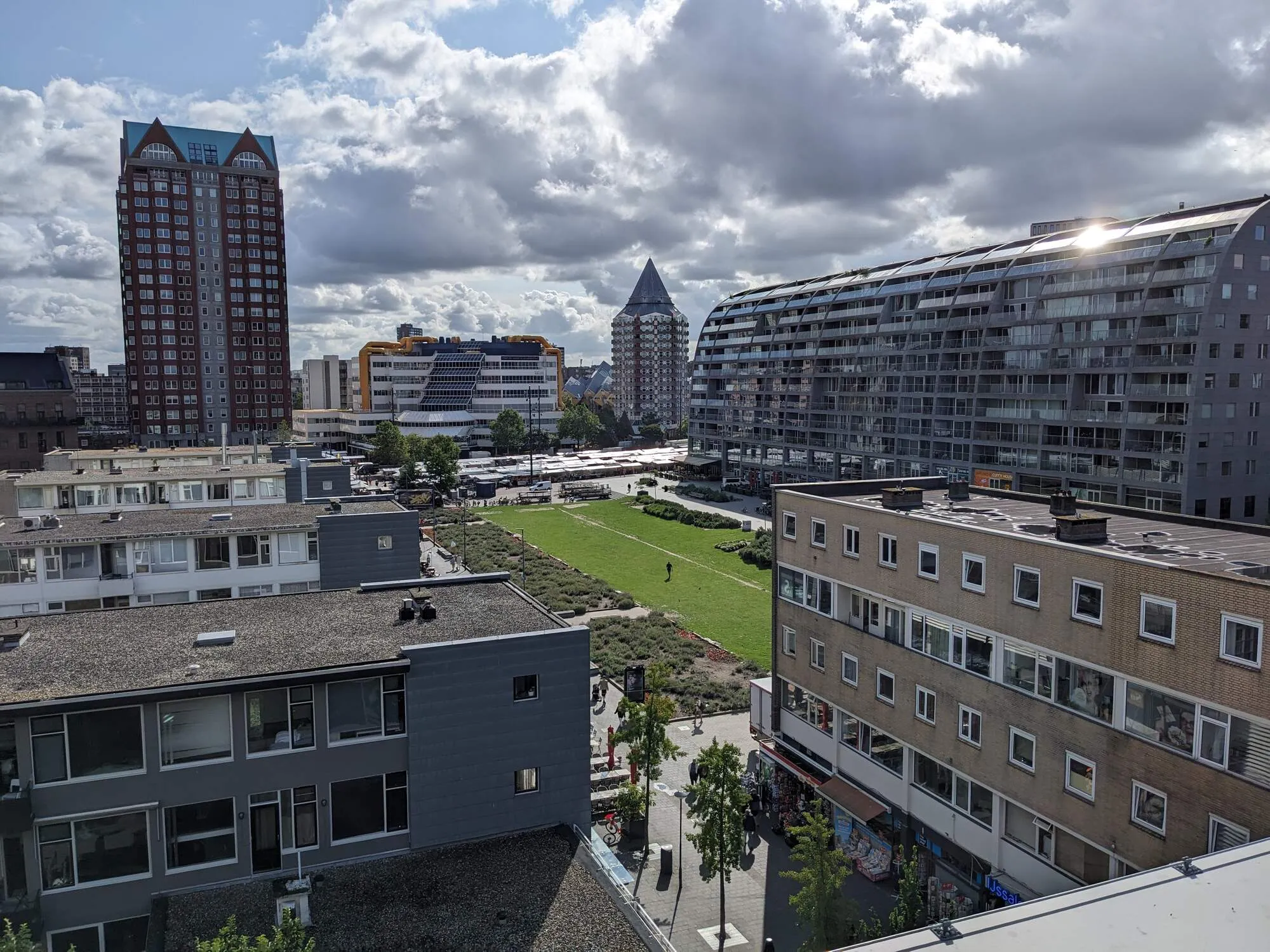 Aussicht vom Dach des Hotels