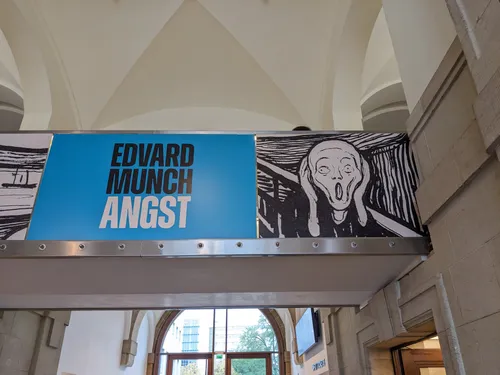 Ausstellungs-Banner für Edvard Munch
