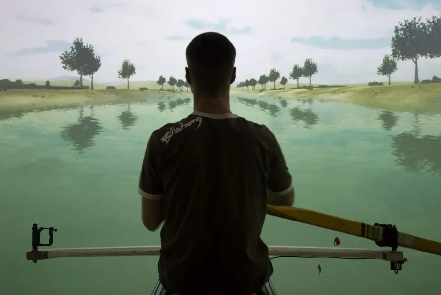 Rudersimulator an der ETH Zürich