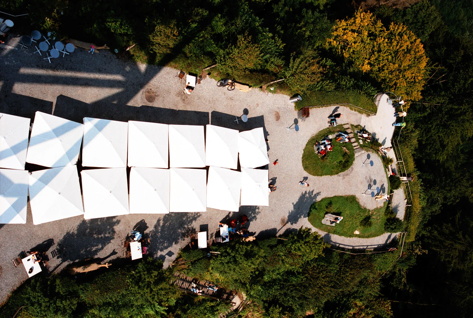 Sonnenschirme am Üetliberg